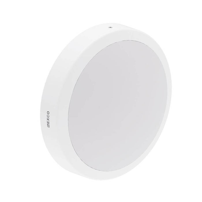 Lexco Outdoor Light LED Variable White Round White Dusk-to-Dawn Adjustable - Image 1