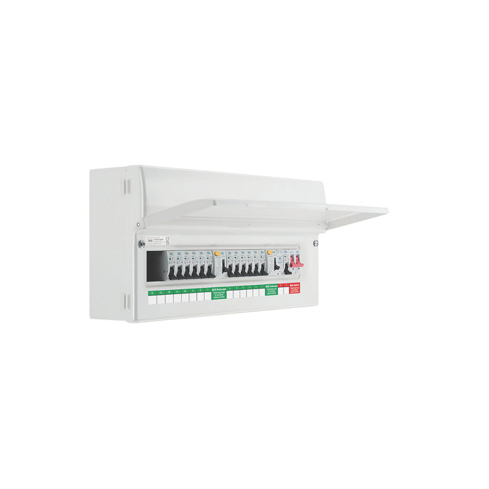 British General Consumer Unit Fuse Box 12 Way Populated High Integrity Dual RCD - Image 2