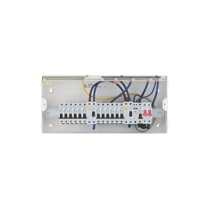 British General Consumer Unit Fuse Box 12 Way Populated High Integrity Dual RCD - Image 5
