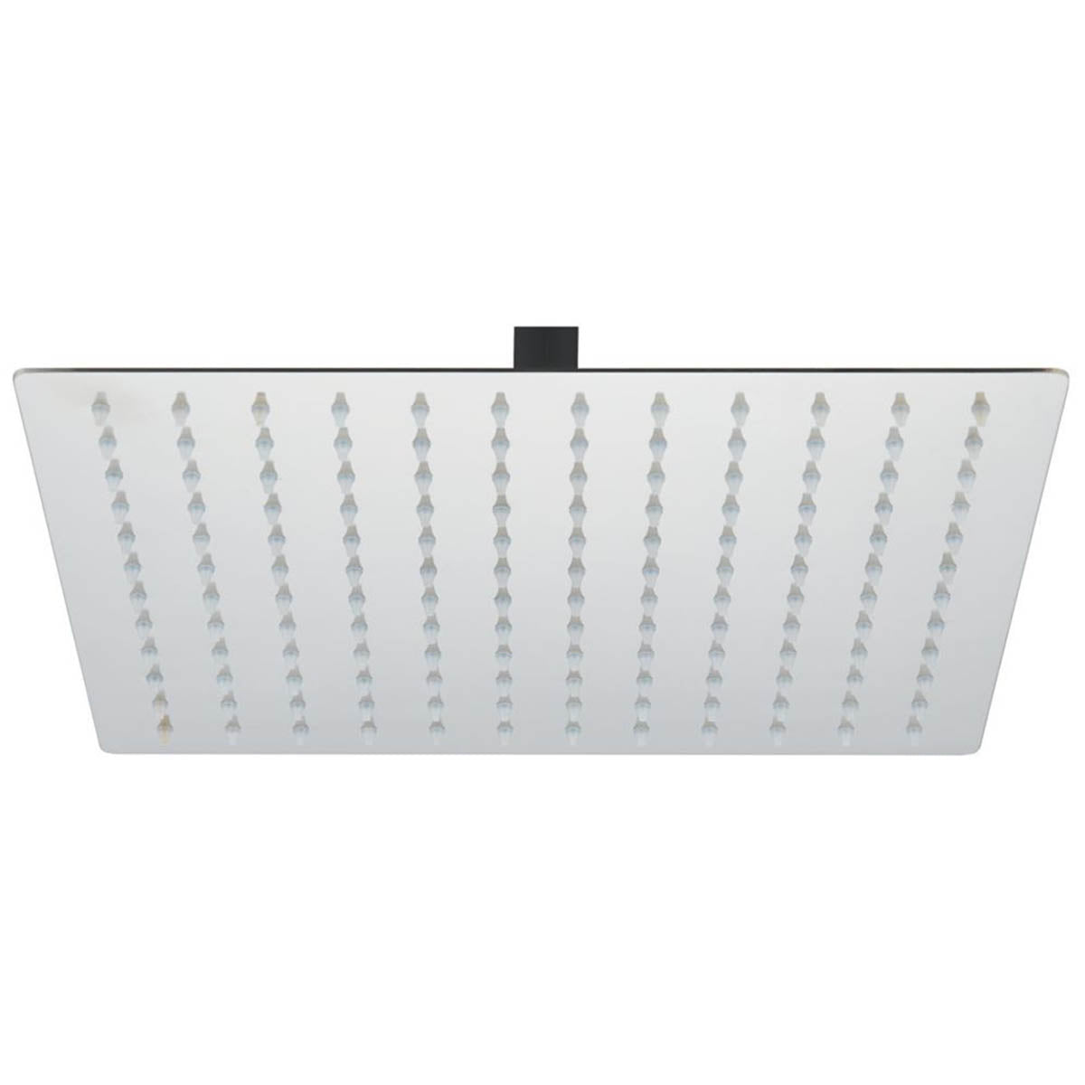 Swirl Shower Head Slimline Adjustable Square Chrome Stainless Steel 300mm - Image 1