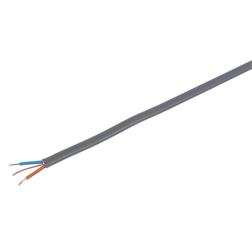 Prysmian Cable 2-Core Twin Earth 1mm x 100m Drum Brown&Blue&Bare Earth Grey - Image 3