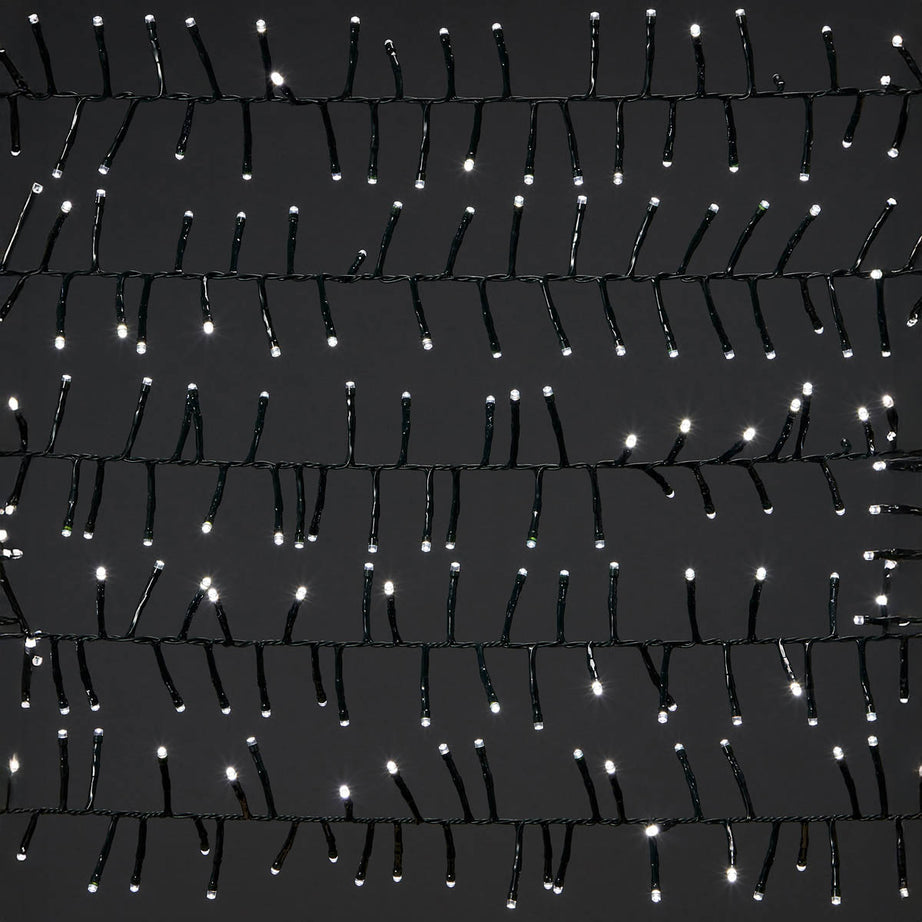 Christmas String Lights LED Indoor  Ice White Cluster Fairy Timer 25m - Image 3