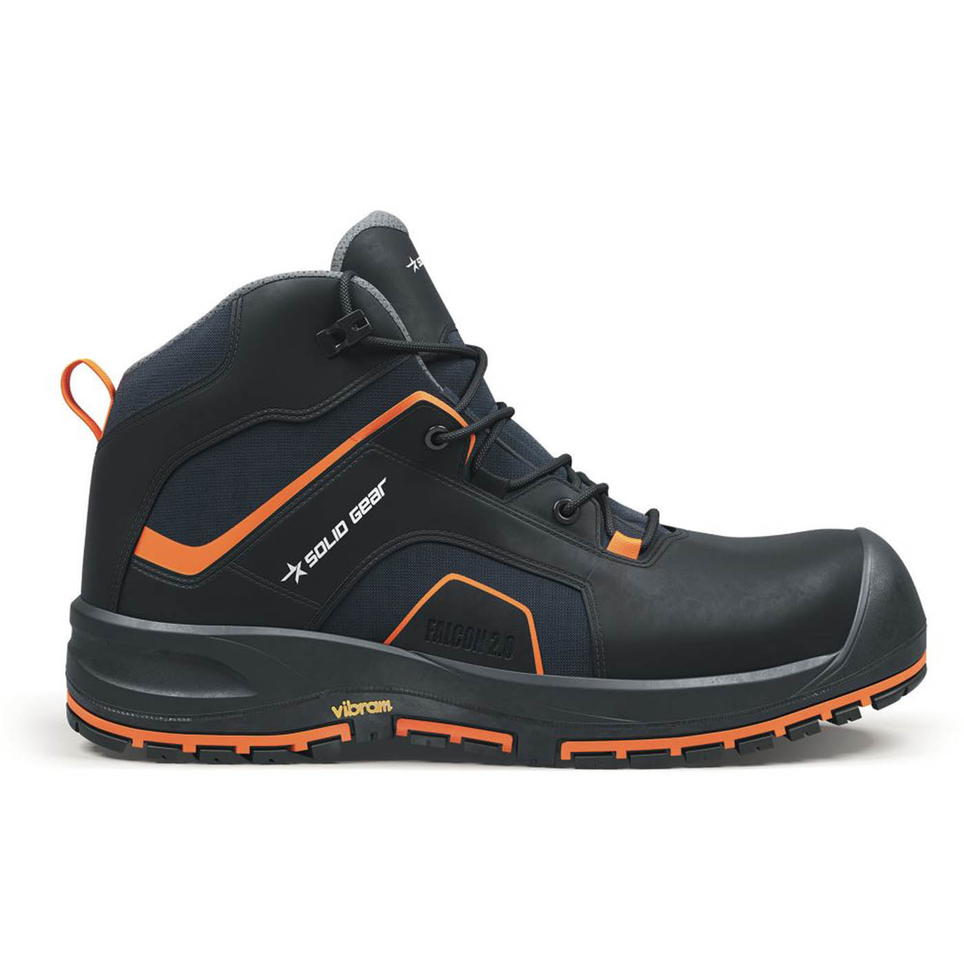 Solid Gear Falcon 2 Mid Size 10  Black Water-Resistant  Safety Boots - Image 1