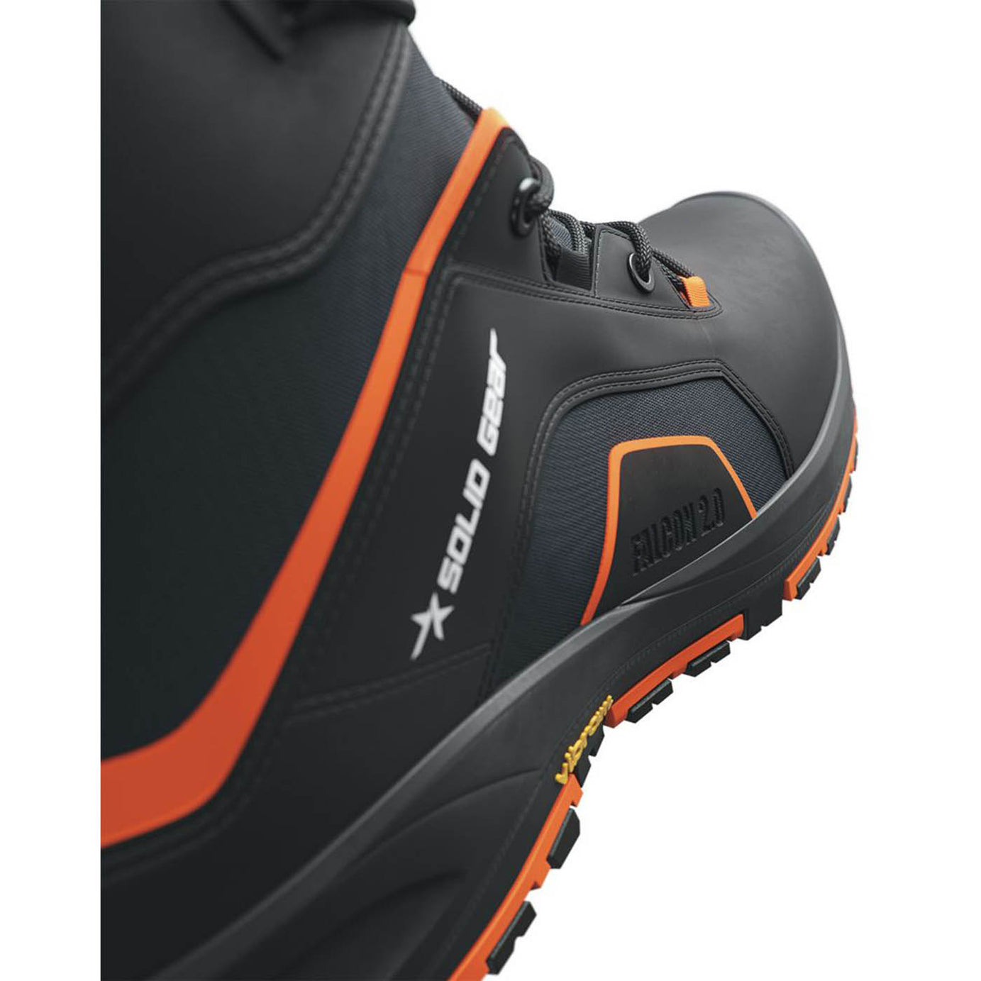 Solid Gear Falcon 2 Mid Size 10  Black Water-Resistant  Safety Boots - Image 6