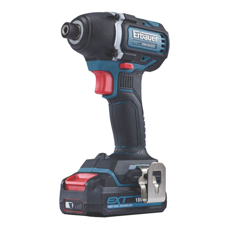 Erbauer Impact Driver EID18-Li Cordless LED Work Light 18V 1 x 2.0Ah Li-Ion EXT - Image 1