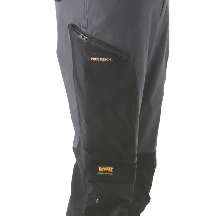 DeWalt Work Trouser Mens Twisted Leg Grey Black Breathable Pocket 38"W 31"L - Image 4