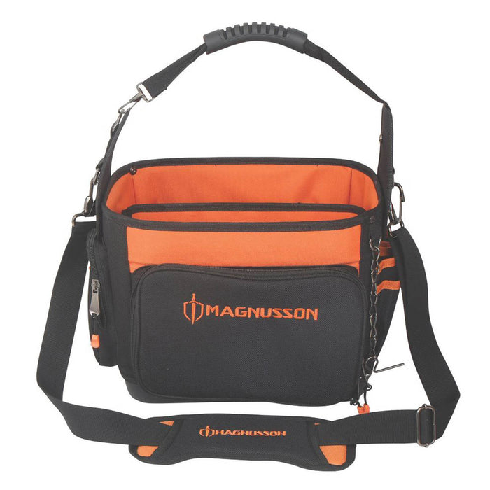 Magnusson Tool Tote Bag Open Plastic Base Water-Resistant Heavy Duty 13 Pockets - Image 1