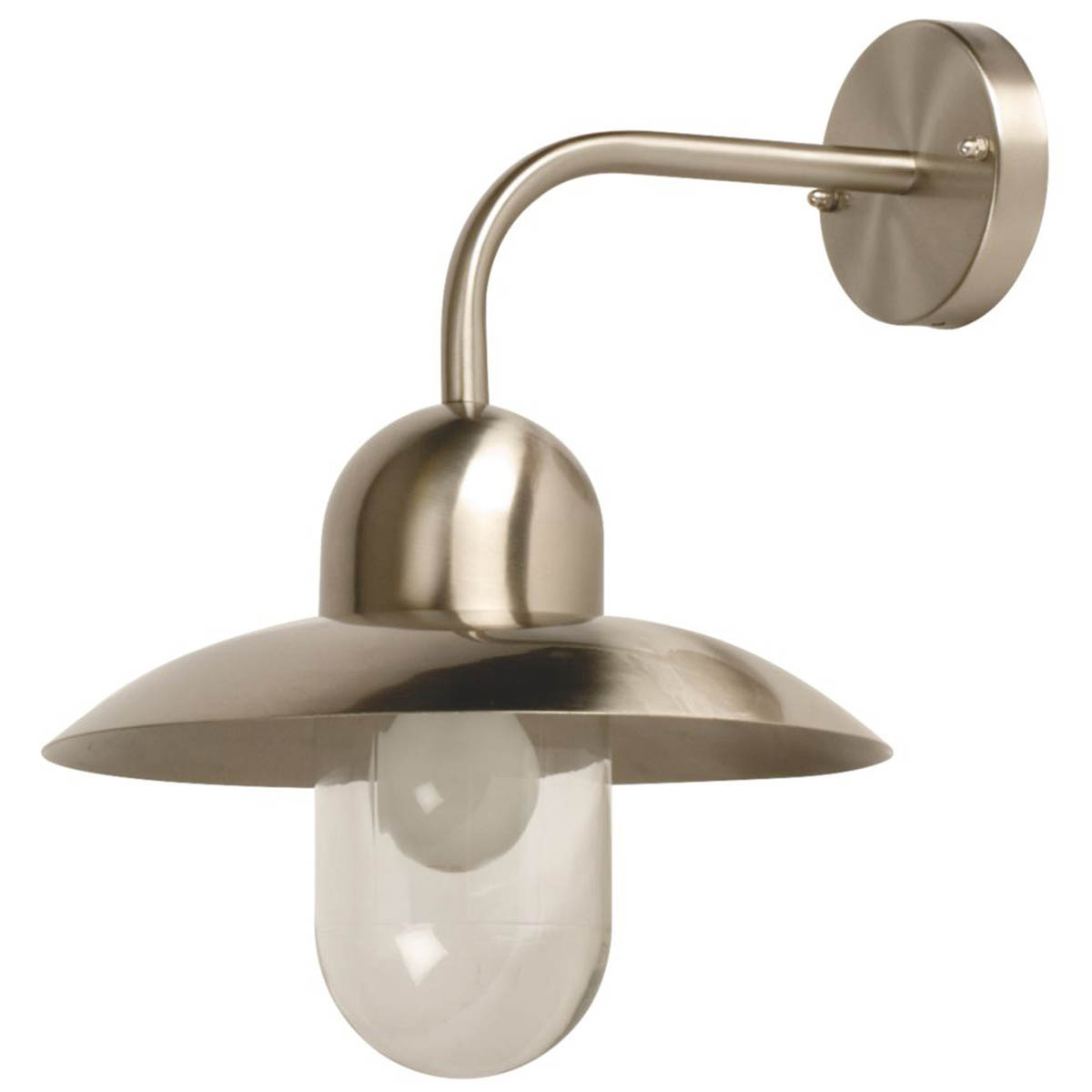 Outdoor Wall Light Circular Hanging Stainless Steel Dimmable Vintage Retro - Image 1