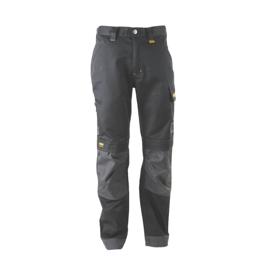 DEWALT Mens Work Trousers Louisiana Cargo Black Multi Pockets 40" W 31" L - Image 1