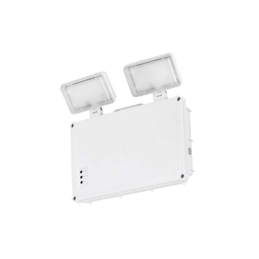 LED Bulkhead Light Emergency Cool White 400lm Indoor Outdoor IP65 Twin Head 3W - Image 1
