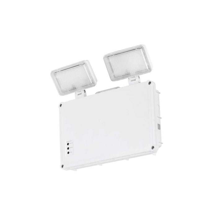 LED Bulkhead Light Emergency Cool White 400lm Indoor Outdoor IP65 Twin Head 3W - Image 2