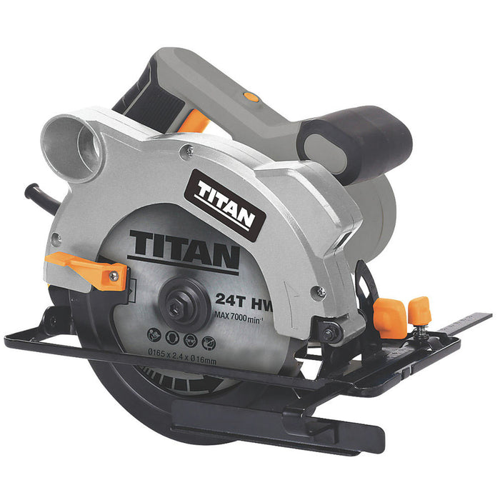 Titan Circular Saw Electric TTB874CSW Heavy Duty 165mm Wood Cutter 1200W - Image 1