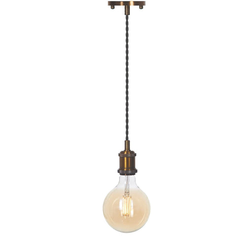 Ceiling Light Pendant Lamp LED Vintage Antique Brass Indoor Hotel Restaurant - Image 1