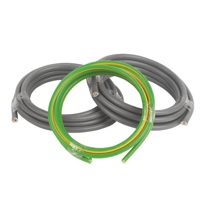 Prysmian Cable 1-Core 16mm² Meter Tails 6181Y And 6491X Grey Green Yellow 3m Coil - Image 2