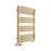 Terma Towel Rail Radiator Heated Brushed Brass Curved Warmer 400W (H)76x(W)50cm - Image 1