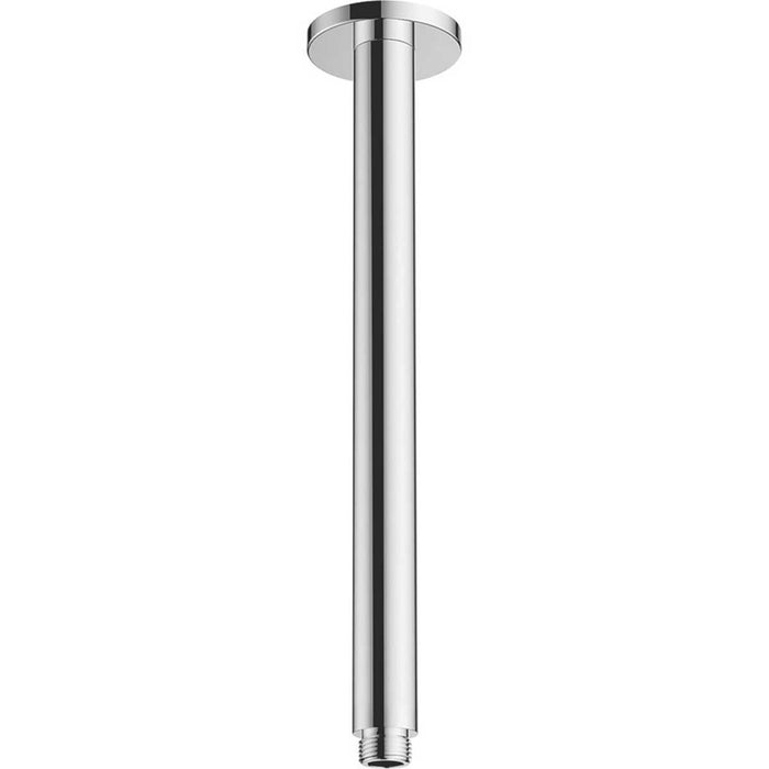 Shower Arm Head Extension Pipe Ceiling Mounted Bathroom Round Chrome 300 x 26mm - Image 2