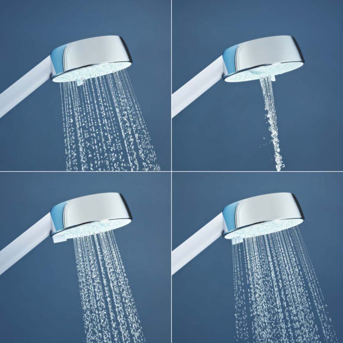 Mira Electric Shower White Chrome Round 4-Spray Pattern Shower Head Contemporary - Image 6