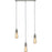 Pendant Light Bar 3 Way Vintage Adjustable Drop Hanging Brushed Chrome - Image 1