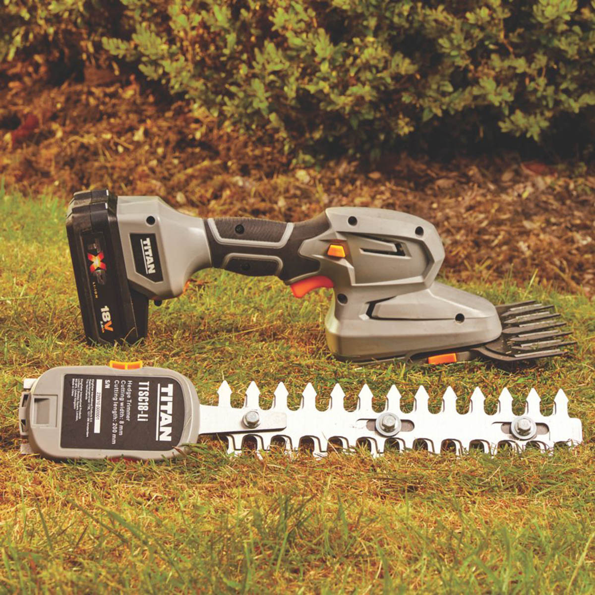 Titan Grass Trimmer Hedge Shear Mini Cordless 18V Li-Ion TXP - Body Only - Image 5