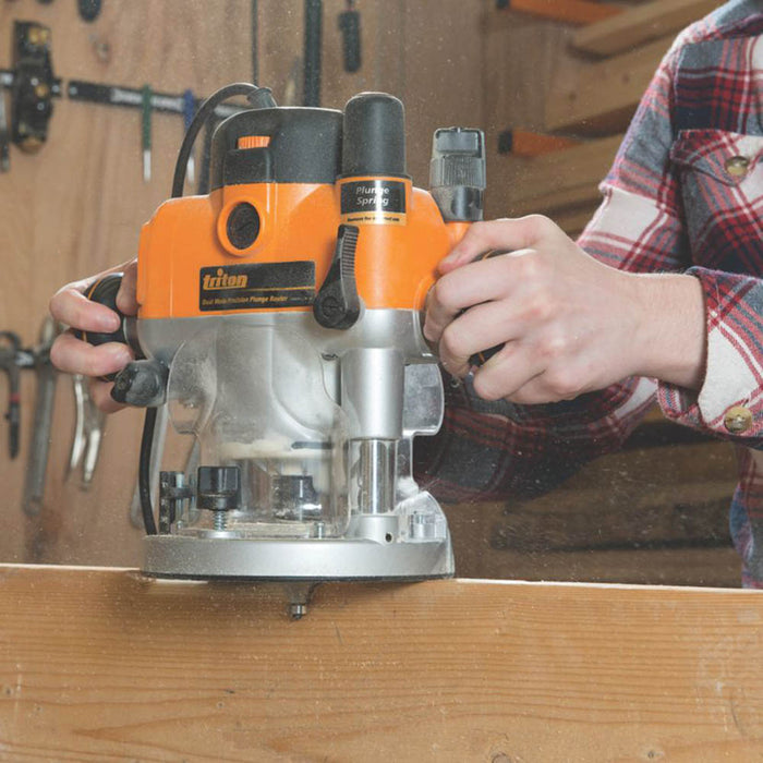 Triton Precision Plunge Router Dual-Mode Electric TRA001 Woodwork 2400W 240V - Image 3