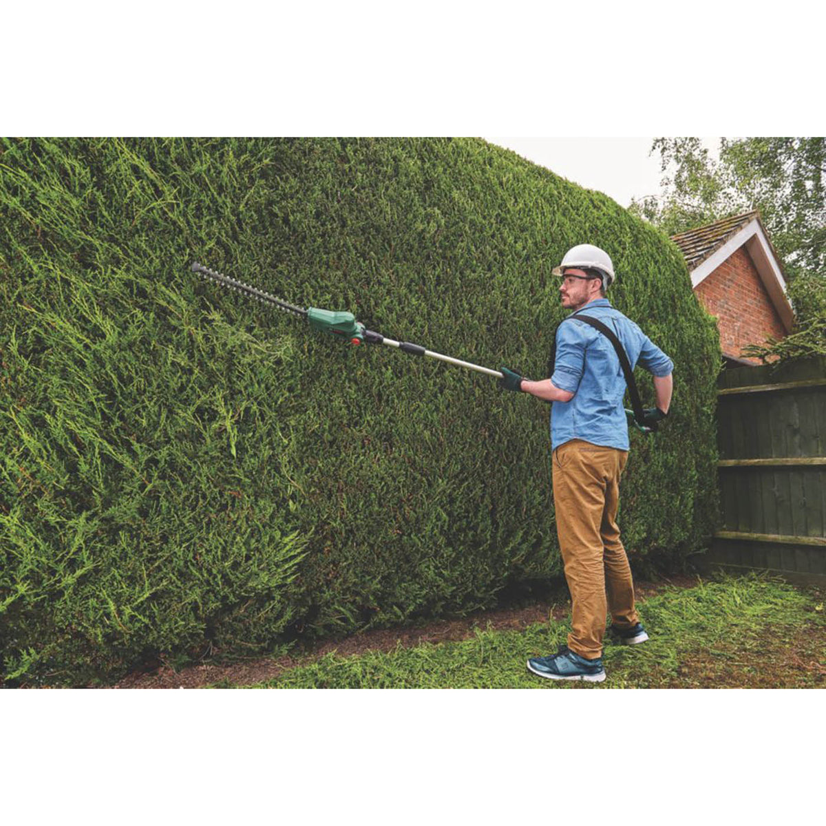 Bosch Hedge Pole Trimmer Cordless 18V Li-Ion Universal 43cm Telescopic Body Only - Image 2