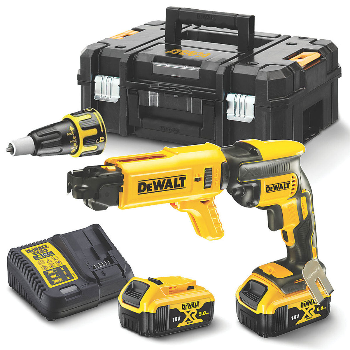 Dewalt Cordless Collated Drywall Screwdriver DCF620P2K-GB 18V 5.0AH Li-Ion XR - Image 1
