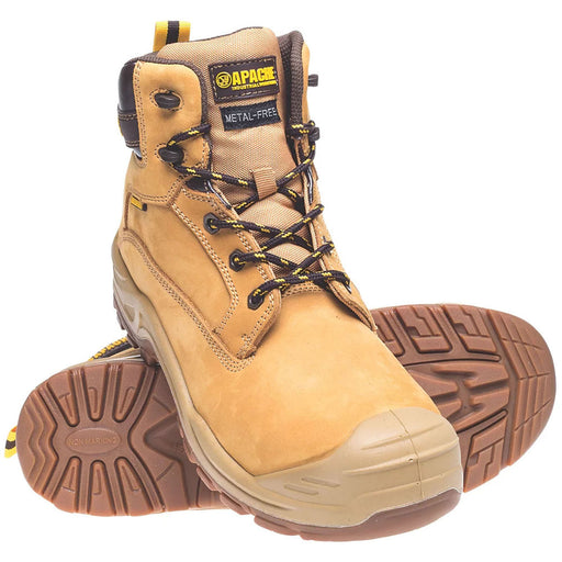 Apache Industrial Wear Safety Boots ATS Arizona Leather Waterproof SRC Size 12 - Image 1