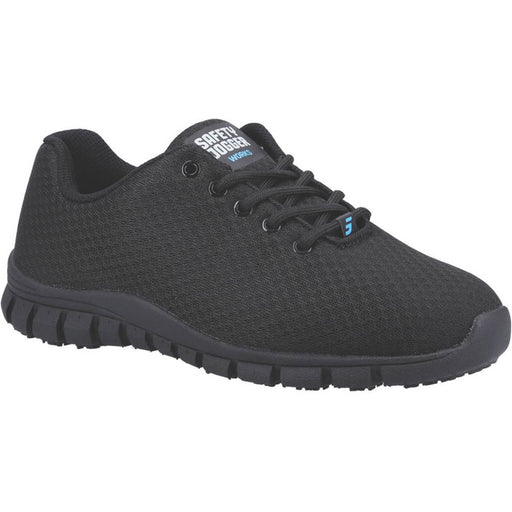 Safety Trainers Unisex Standard Fit Black Breathable Lightweight Shoes Size 11 - Image 1