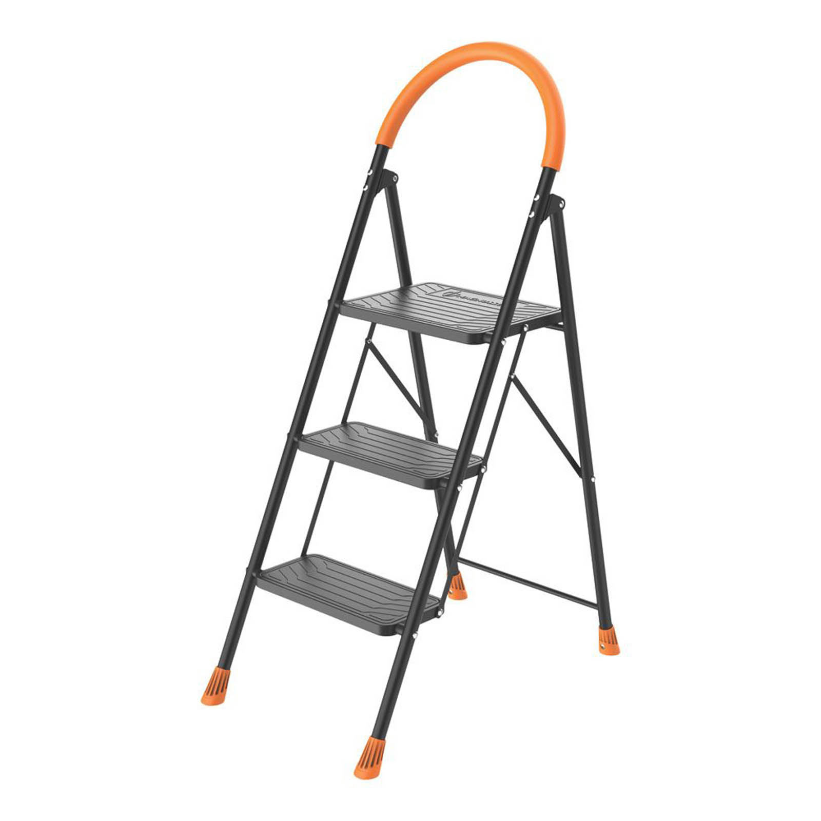 Magnusson Steel 3 Step 700mm Folding Step Stool With Platform - Image 1