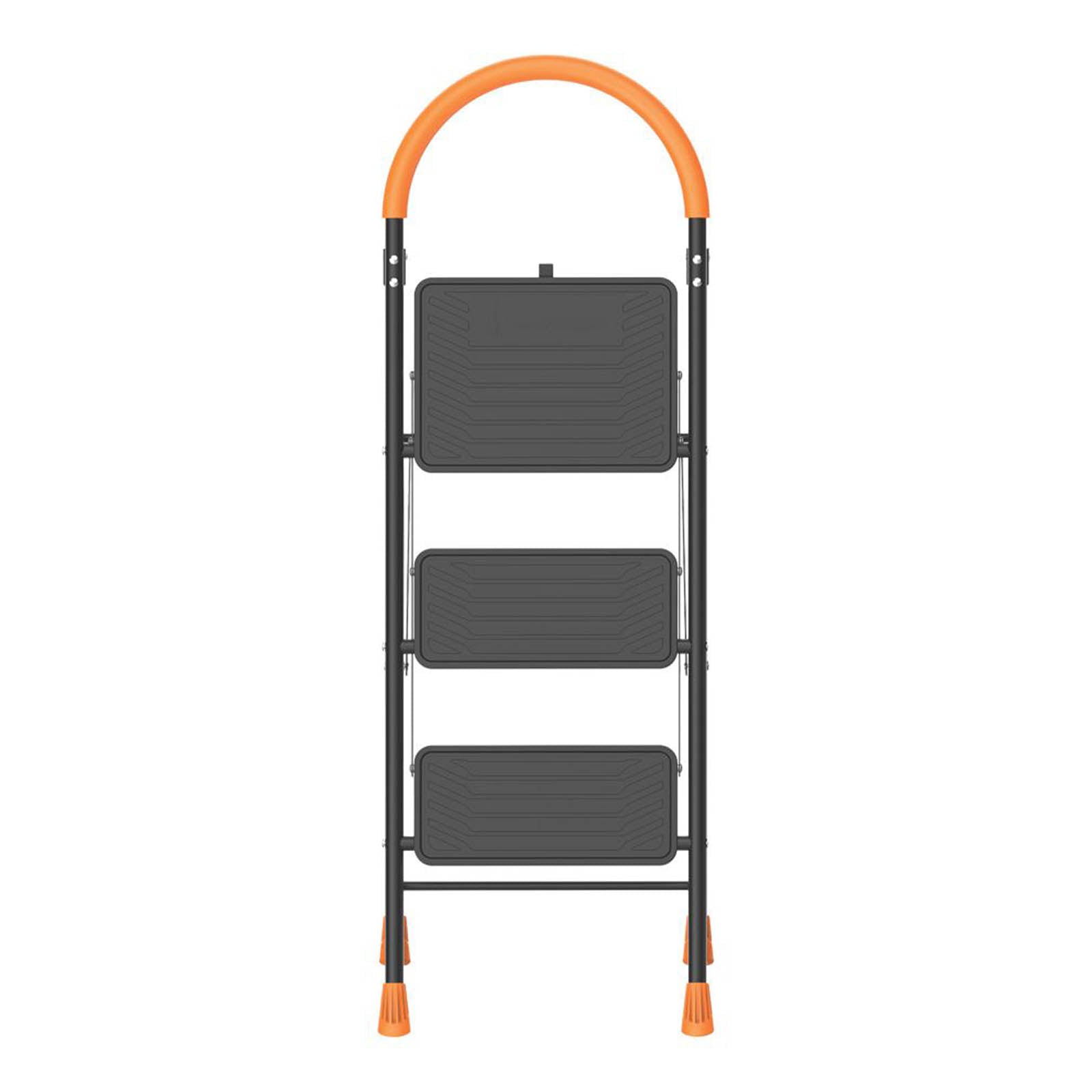 Magnusson Steel 3 Step 700mm Folding Step Stool With Platform - Image 2