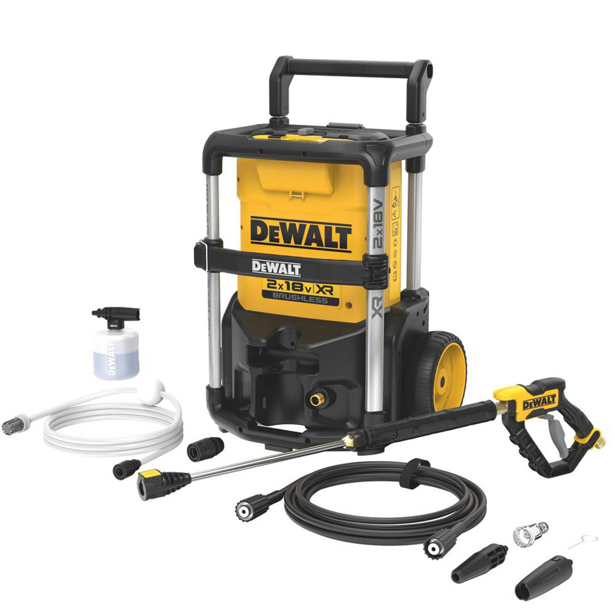 DeWalt Pressure Washer DCMPW1600N-XJ Cordless Powerful 110bar 2x18V Body Only - Image 1