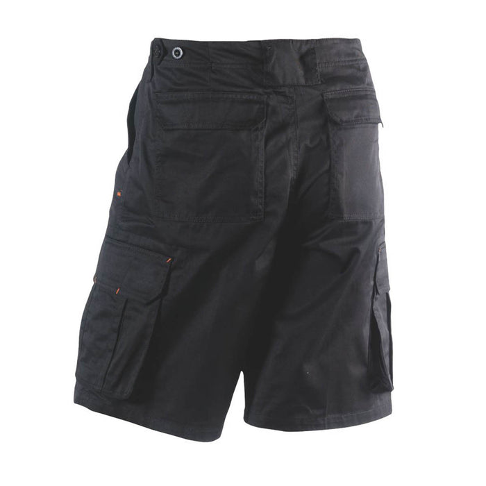 Men's Work Shorts Cargo Breathable Black Multi Pockets Water Repellent 40"W - Image 2