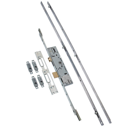 Door Multi-Point Lock Kit Steel Euro Profile Replacement 53mm Case 35mm Backset - Image 1