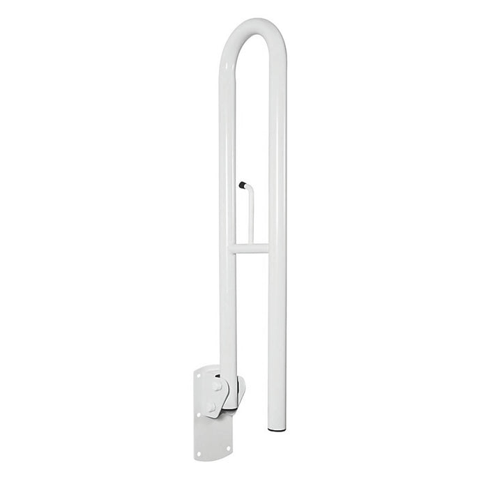 Nymas Lift & Lock Hinged Support Rail White Wall Mounted Bathroom 800x200x35mm - Image 2