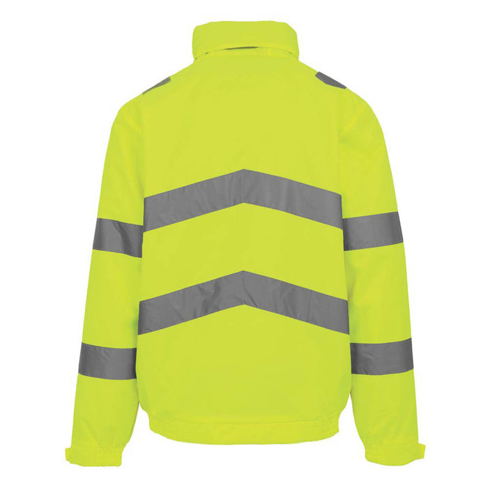 Regatta Dover Hi-Vis Jacket Yellow Small 37.5" Chest - Image 2