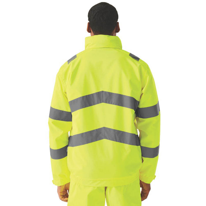 Regatta Dover Hi-Vis Jacket Yellow Small 37.5" Chest - Image 4