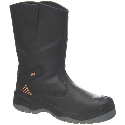 Site Safety Rigger Boots Mens Wide Fit Black Waterproof Shoes Steel Toe Size 11 - Image 1
