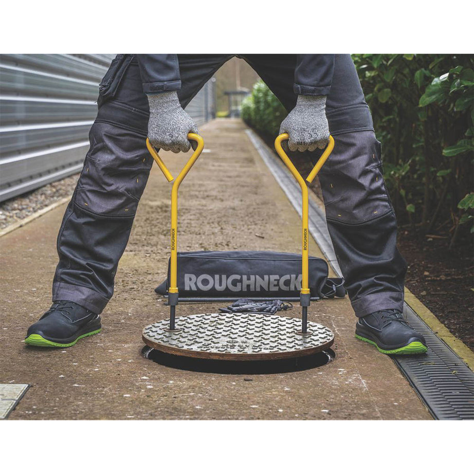 Roughneck Manhole Cover Lifting Key Kit Universal Heavy Duty Carry Case 430mm - Image 5
