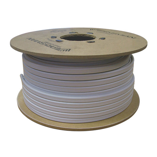 Prysmian Earth Cable Twin 6242B 4mm² x 100m White Drum PVC Sheathed Flat Bare - Image 1
