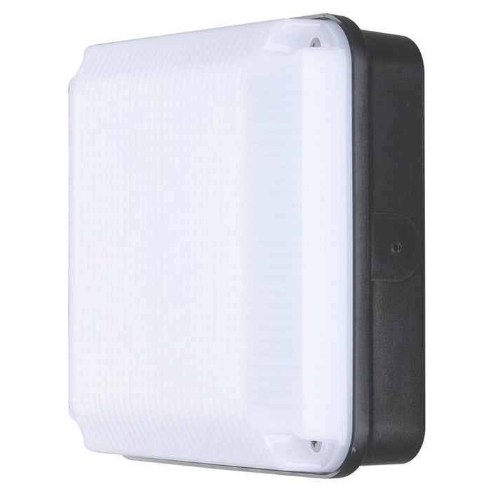 Outdoor LED Bulkhead Light Neutral White 735lm Square Garden Patio Modern 6W - Image 1