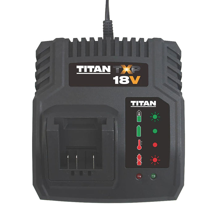 Titan Battery Charger 18V TTB805CHR Li-Ion TXP Fast Charging Powerful 240V 4A - Image 1