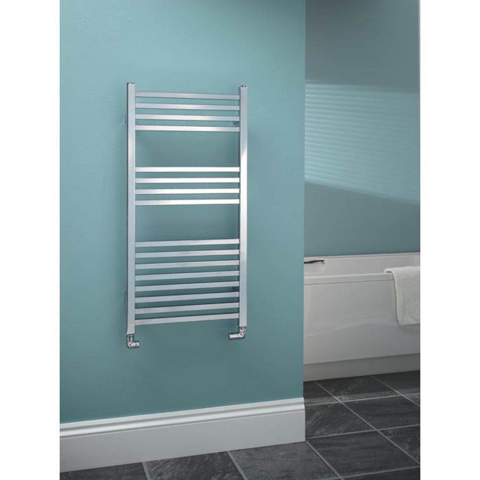 Towel Rail Radiator Chrome Flat Bathroom Ladder Warmer 250W (H)100x(W)50cm - Image 2