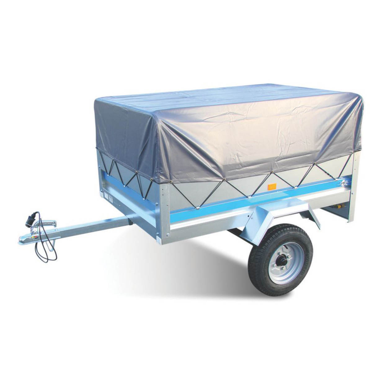 Maypole Trailer Cover High Frame Waterproof Silver Durable Steel For MP6815 - Image 1