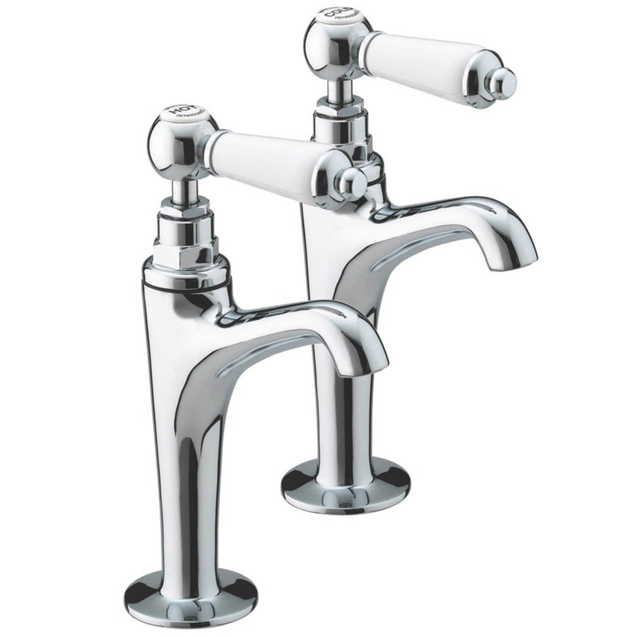 Bristan Renaissance Traditional High Neck Pillar Taps 2 Pack - Image 1