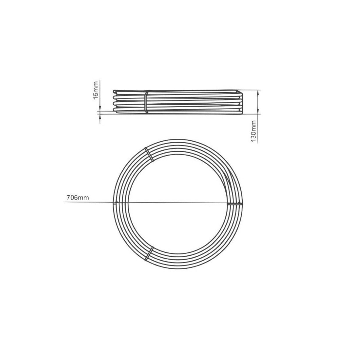 Warmup Pipe Compression Press-Fit Push-Fit 16mmx100m Underfloor Heating - Image 6