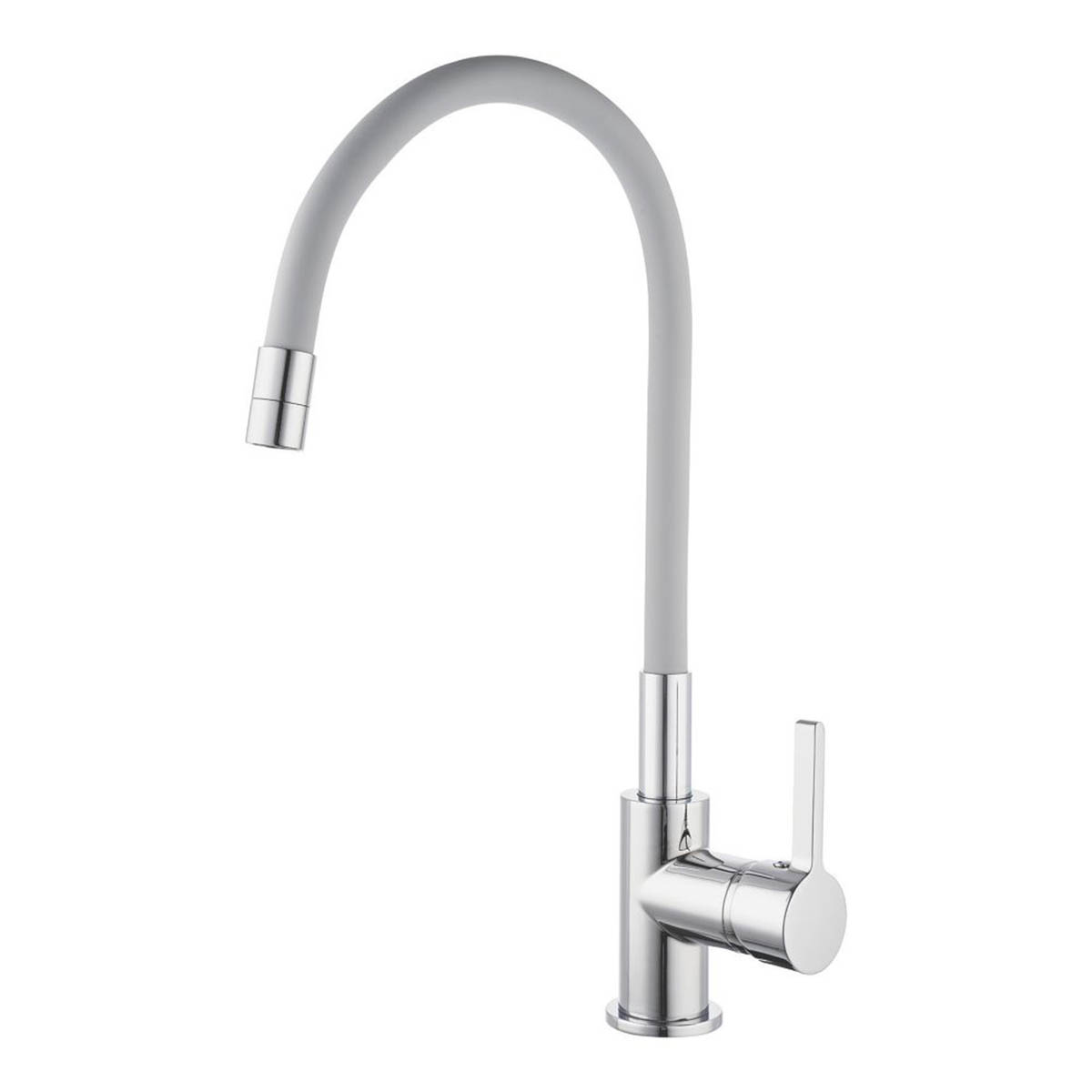Piasa   Pull-Out Spray Mixer Kitchen Tap Chrome & Grey - Image 1