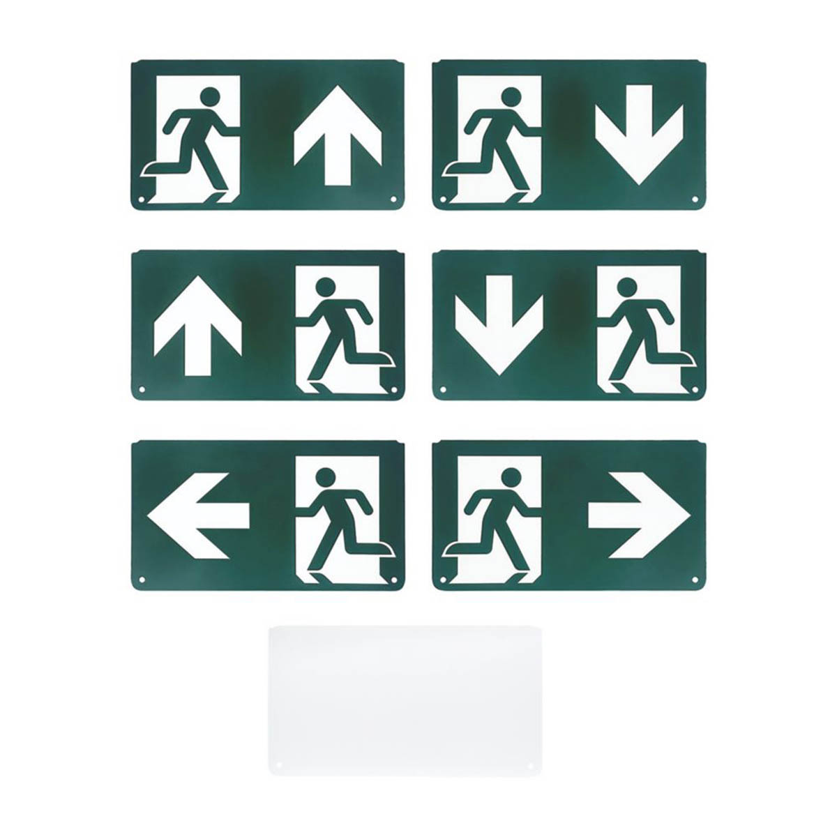 Lexco Emergency LED Exit Light 20lm Daylight Up Down Left Right Arrow 2.2W - Image 1