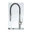 Kitchen Tap Pull Out Spray Mono Mixer Black Single Lever Deck Chrome Modern - Image 4