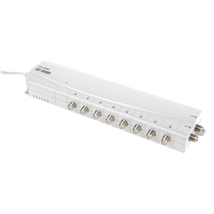 Labgear Aerial Amplifier with Bypass 8 Way 2 Inputs 5G Digital TV Radio Freeview - Image 1