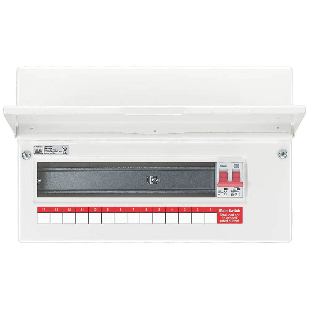 British General Consumer Unit Fortress 16 Module 14 Way Steel 100 A IP2XC 230V - Image 4